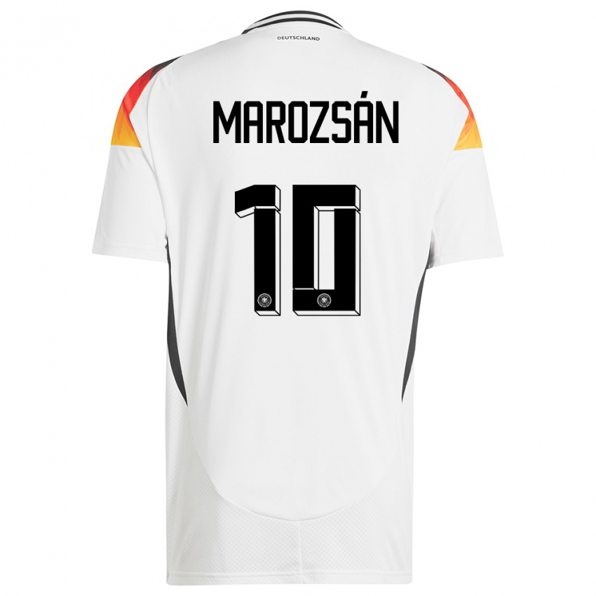 Homem Camisola Alemanha Dzsenifer Marozsan #10 Branco Principal 24-26 Camisa