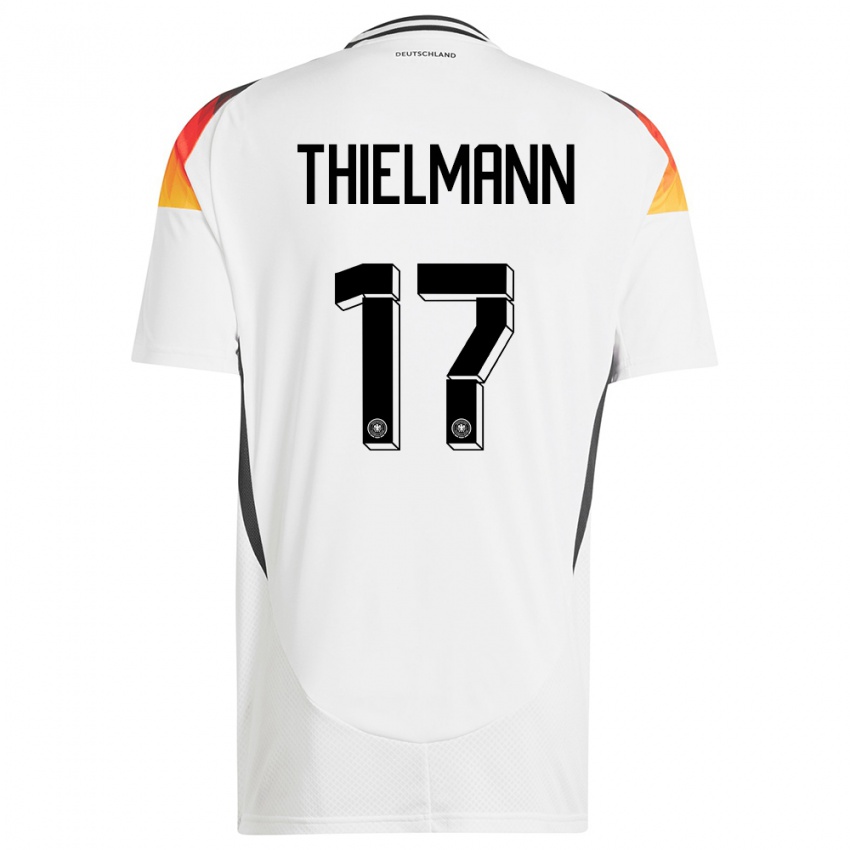 Homem Camisola Alemanha Jan Thielmann #17 Branco Principal 24-26 Camisa