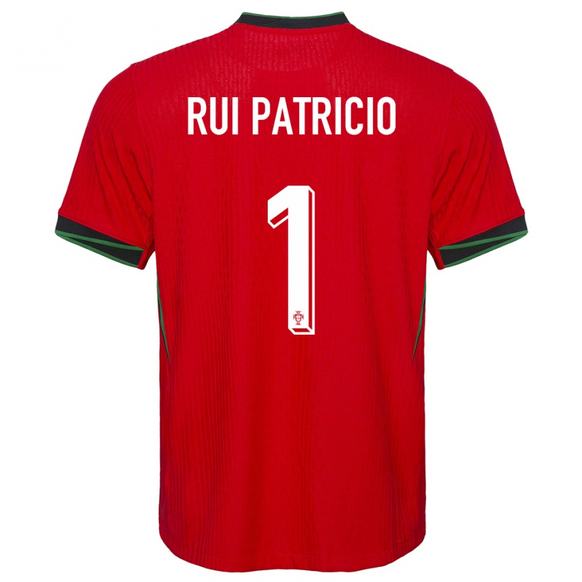 Homem Camisola Portugal Rui Patricio #1 Vermelho Principal 24-26 Camisa