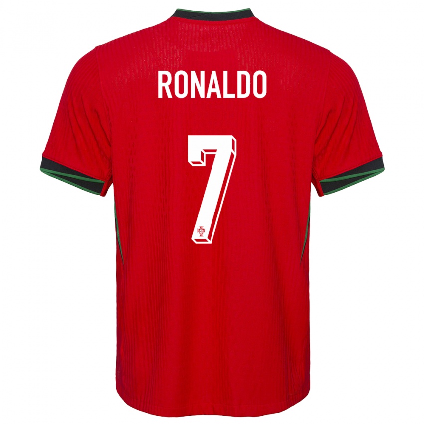 Homem Camisola Portugal Cristiano Ronaldo #7 Vermelho Principal 24-26 Camisa
