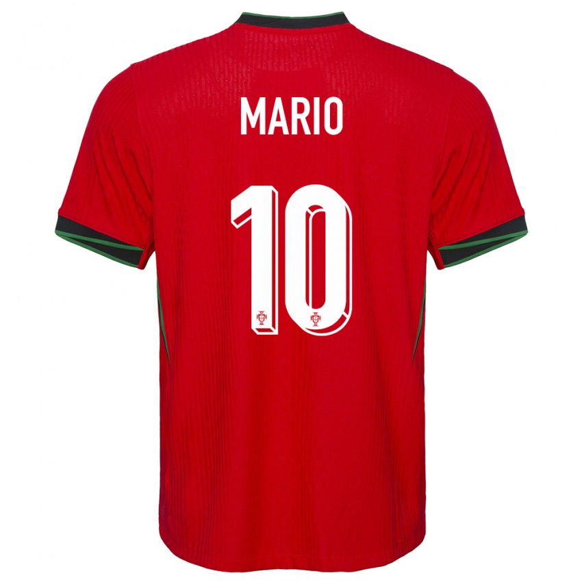 Homem Camisola Portugal Joao Mario #10 Vermelho Principal 24-26 Camisa