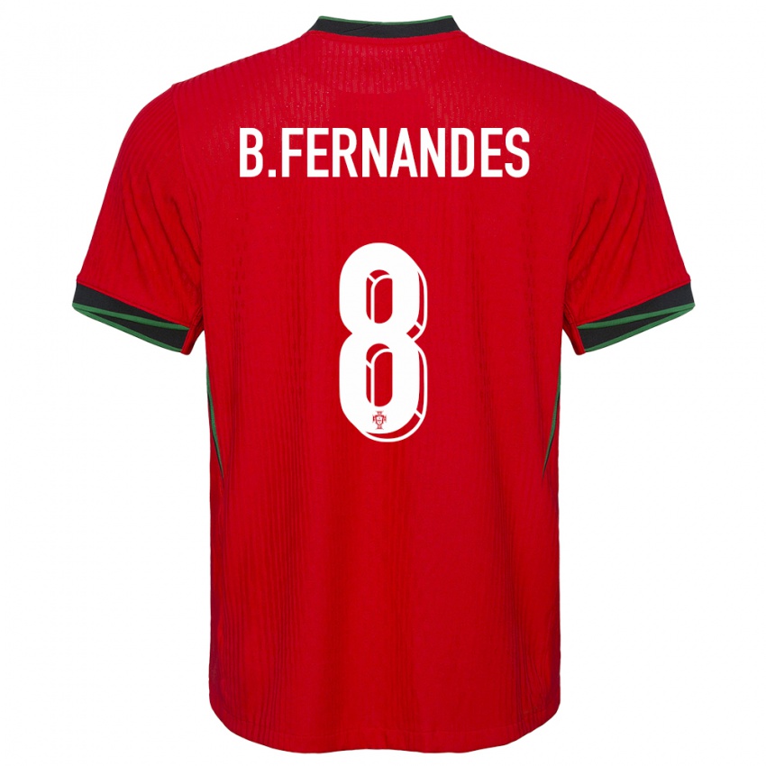 Homem Camisola Portugal Bruno Fernandes #8 Vermelho Principal 24-26 Camisa