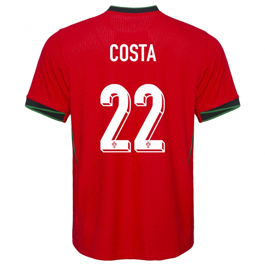 Homem Camisola Portugal Diogo Costa #22 Vermelho Principal 24-26 Camisa