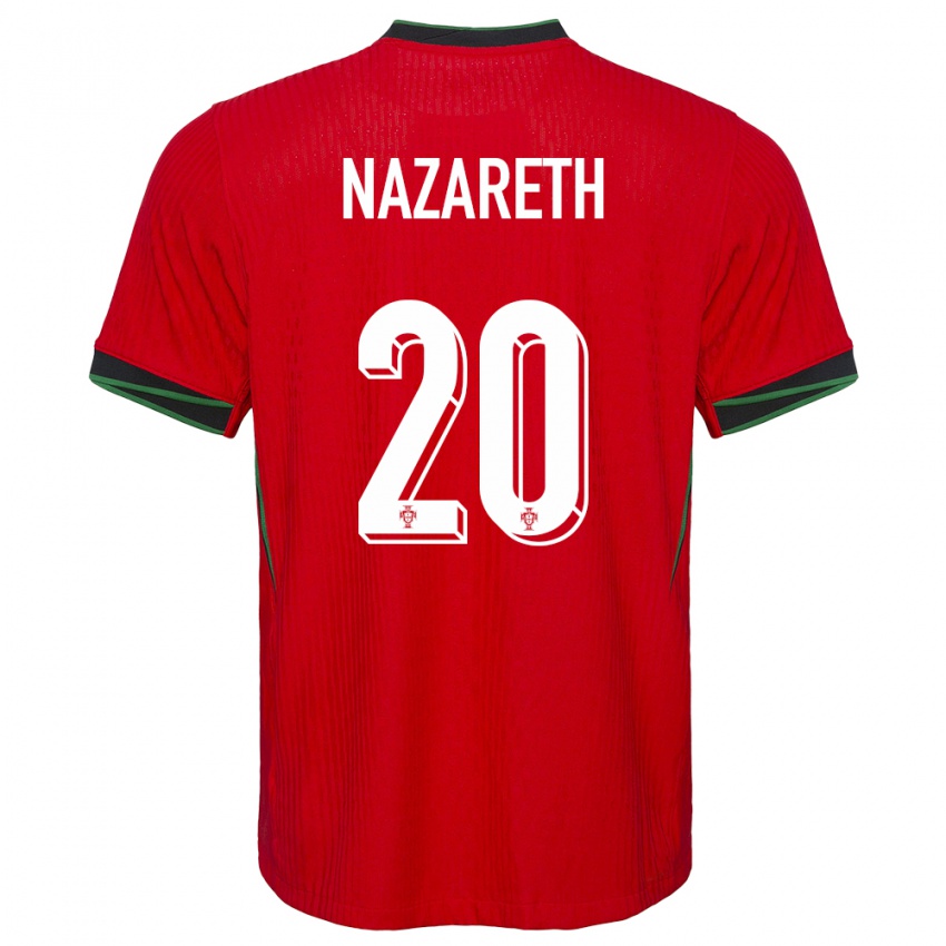 Homem Camisola Portugal Kika Nazareth #20 Vermelho Principal 24-26 Camisa