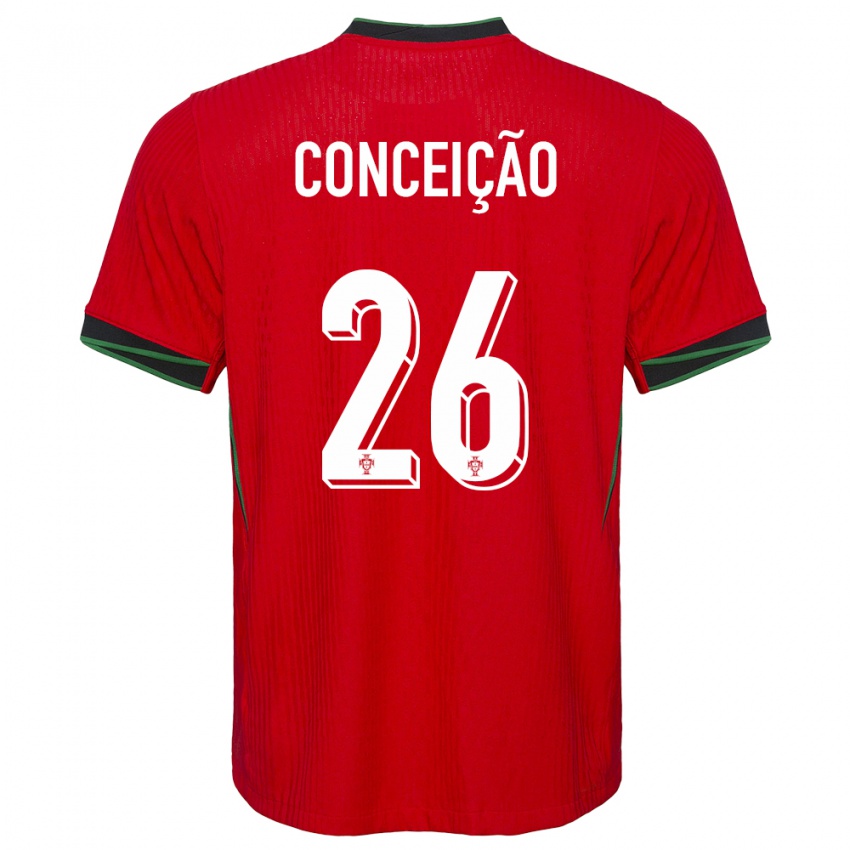 Homem Camisola Portugal Francisco Conceicao #26 Vermelho Principal 24-26 Camisa