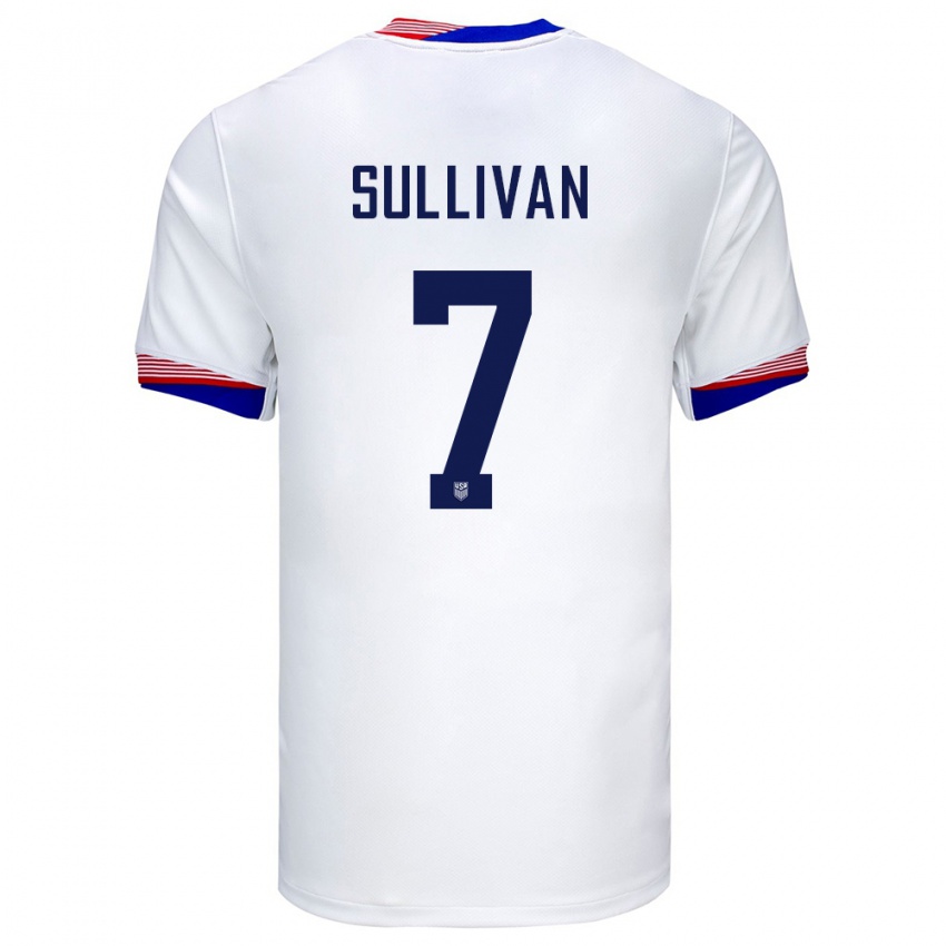 Homem Camisola Estados Unidos Quinn Sullivan #7 Branco Principal 24-26 Camisa