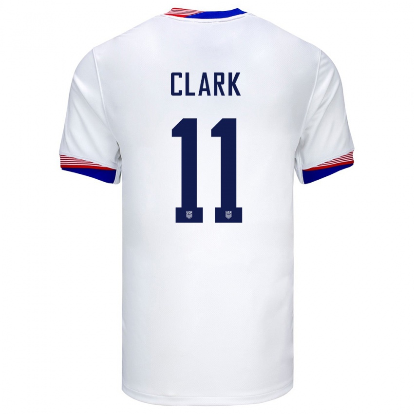 Homem Camisola Estados Unidos Caden Clark #11 Branco Principal 24-26 Camisa
