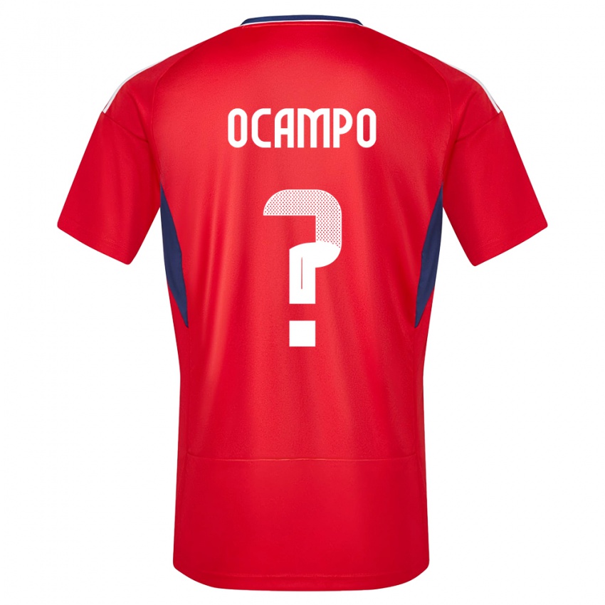 Homem Camisola Costa Rica Benjamin Ocampo #0 Vermelho Principal 24-26 Camisa