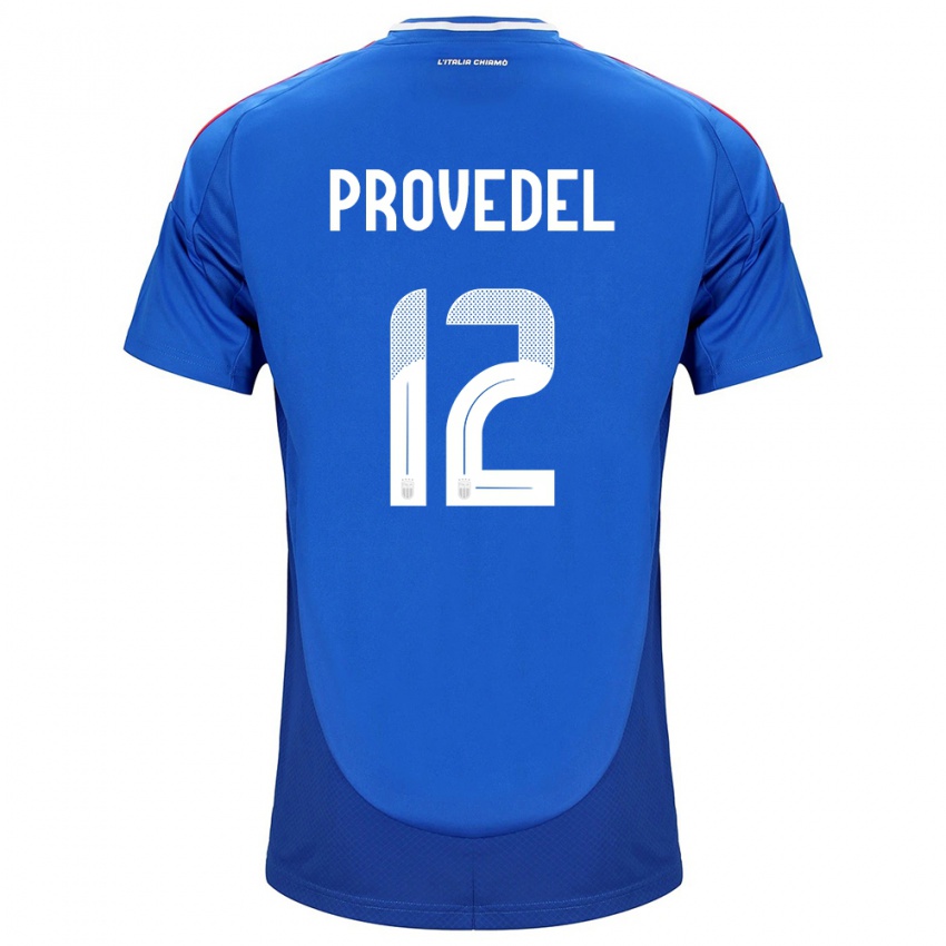 Homem Camisola Itália Ivan Provedel #12 Azul Principal 24-26 Camisa