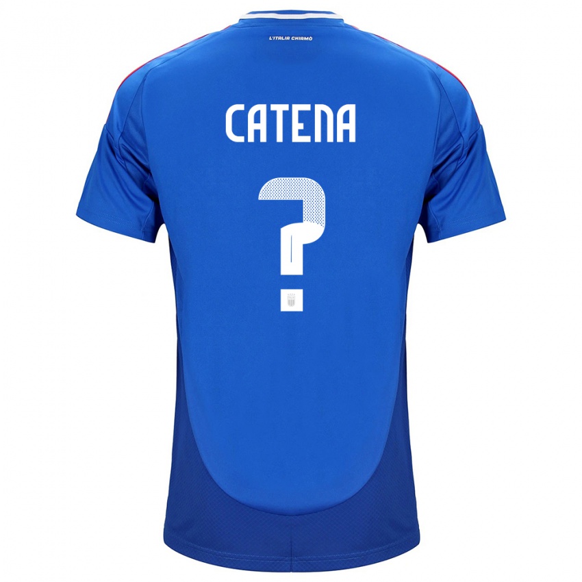 Homem Camisola Itália Michela Catena #0 Azul Principal 24-26 Camisa