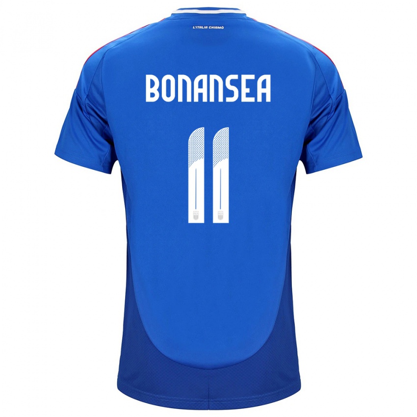 Homem Camisola Itália Barbara Bonansea #11 Azul Principal 24-26 Camisa