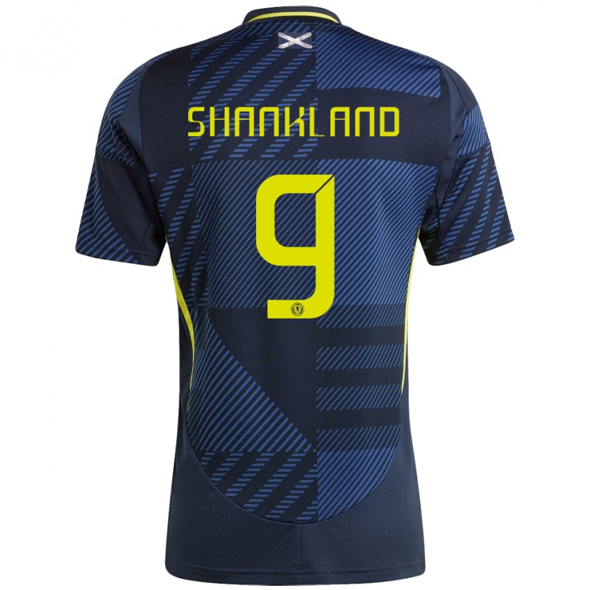 Homem Camisola Escócia Lawrence Shankland #9 Azul Escuro Principal 24-26 Camisa