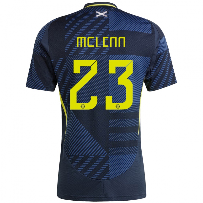 Homem Camisola Escócia Kenny Mclean #23 Azul Escuro Principal 24-26 Camisa