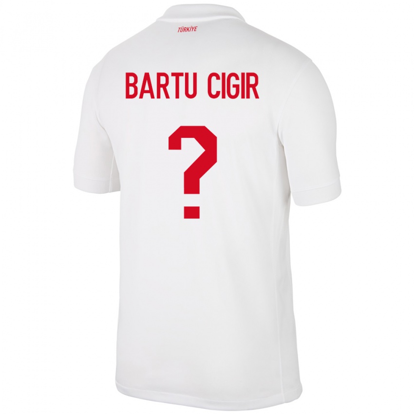 Homem Camisola Turquia Can Bartu Çığır #0 Branco Principal 24-26 Camisa