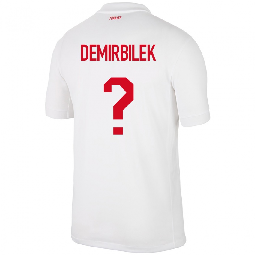 Homem Camisola Turquia Ali Demirbilek #0 Branco Principal 24-26 Camisa