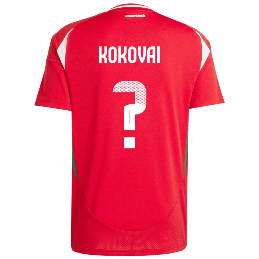 Homem Camisola Hungria Csongor Kokovai #0 Vermelho Principal 24-26 Camisa
