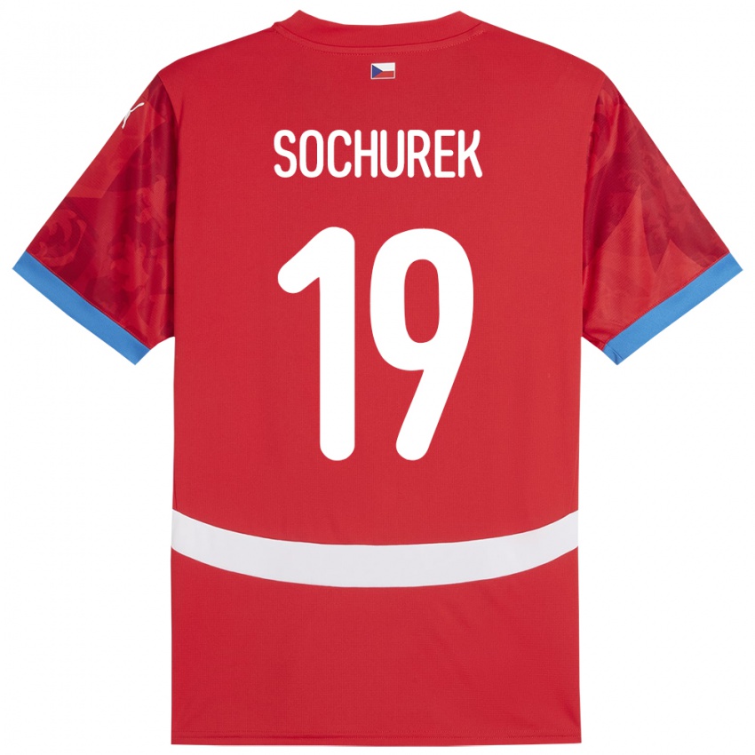 Homem Camisola República Checa Hugo Sochurek #19 Vermelho Principal 24-26 Camisa