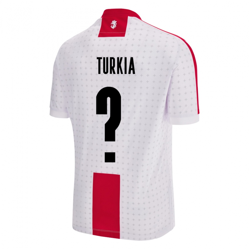 Homem Camisola Geórgia Aleksandre Turkia #0 Branco Principal 24-26 Camisa