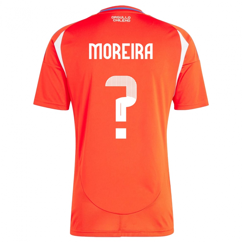 Homem Camisola Chile Vicente Moreira #0 Vermelho Principal 24-26 Camisa