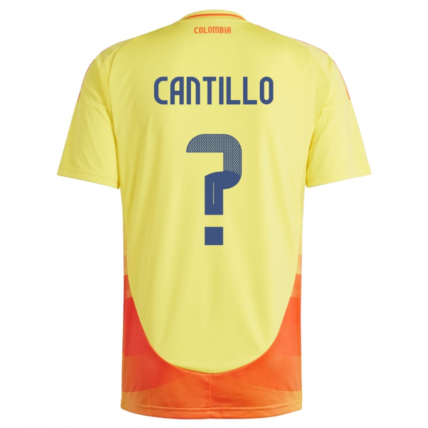 Homem Camisola Colômbia Carlos Cantillo #0 Amarelo Principal 24-26 Camisa