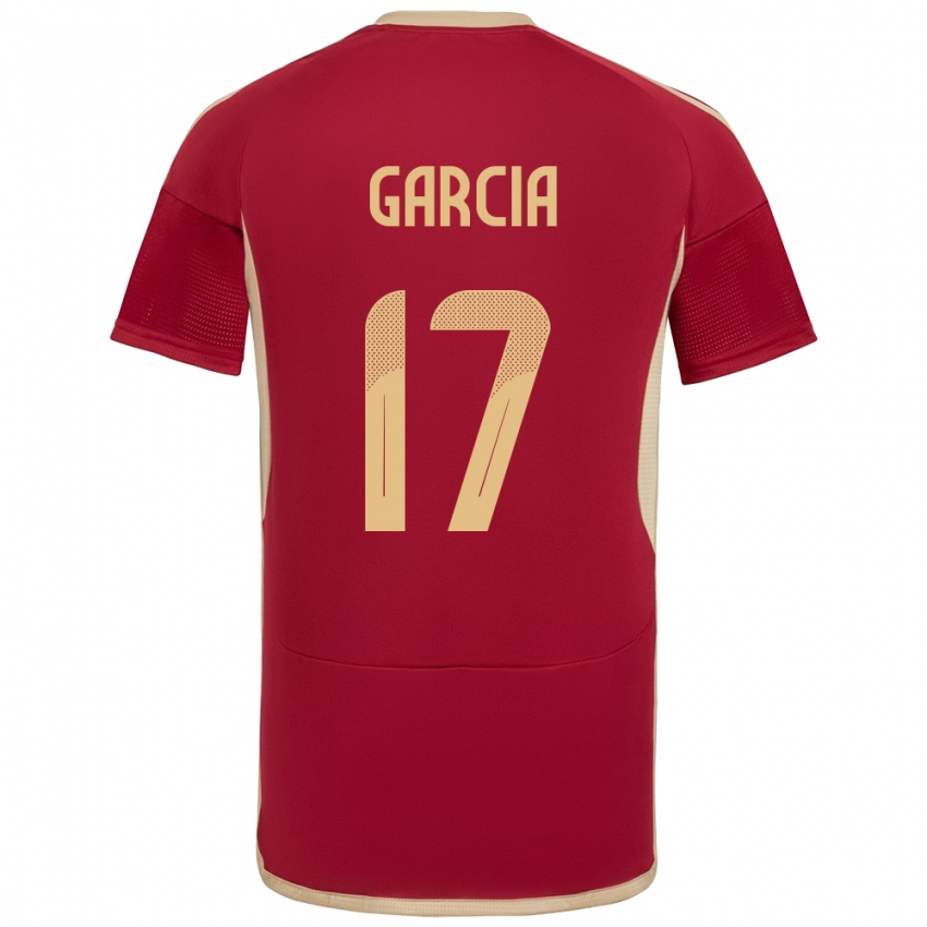 Homem Camisola Venezuela Gabriela García #17 Borgonha Principal 24-26 Camisa