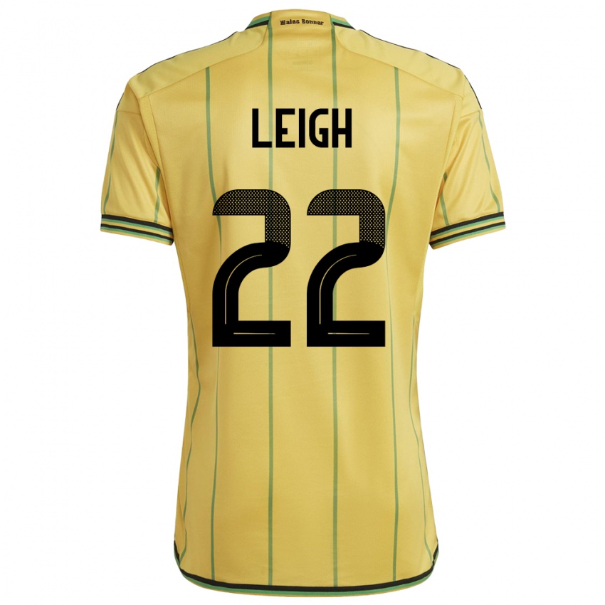 Homem Camisola Jamaica Greg Leigh #22 Amarelo Principal 24-26 Camisa