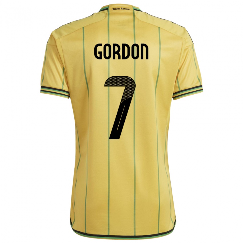 Homem Camisola Jamaica Robino Gordon #7 Amarelo Principal 24-26 Camisa