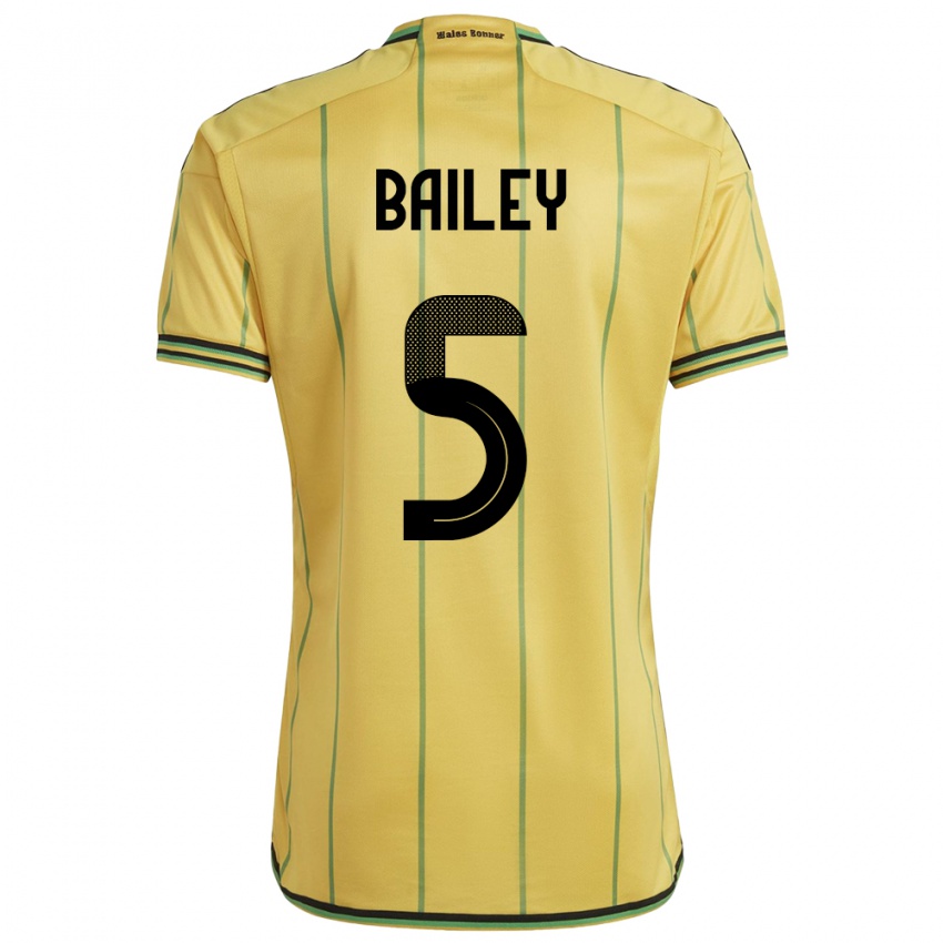 Homem Camisola Jamaica Jade Bailey #5 Amarelo Principal 24-26 Camisa