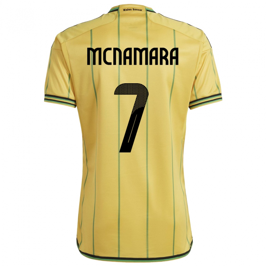 Homem Camisola Jamaica Peyton Mcnamara #7 Amarelo Principal 24-26 Camisa