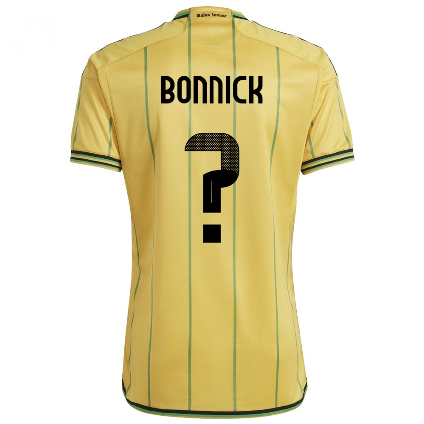 Homem Camisola Jamaica Sheyenne Bonnick #0 Amarelo Principal 24-26 Camisa
