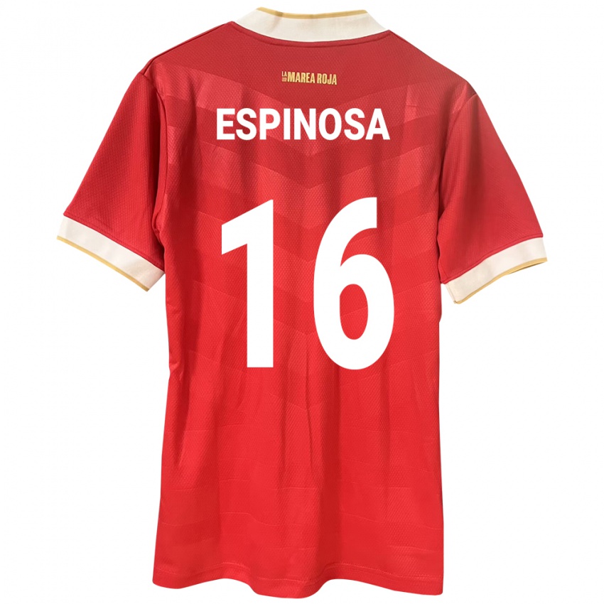 Homem Camisola Panamá Rebeca Espinosa #16 Vermelho Principal 24-26 Camisa