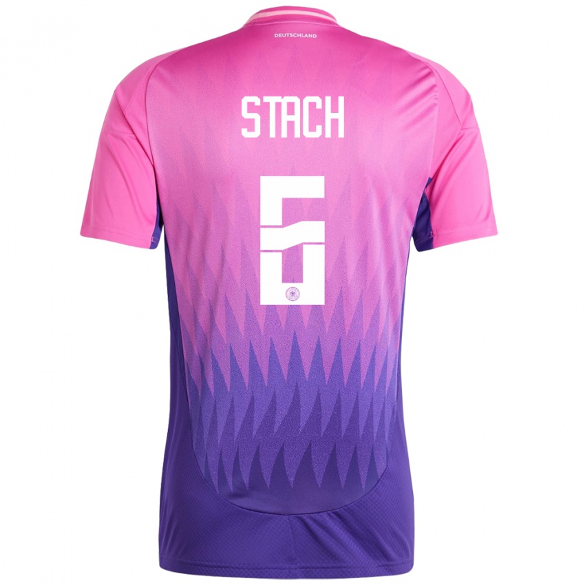 Homem Camisola Alemanha Anton Stach #6 Rosa Roxo Alternativa 24-26 Camisa