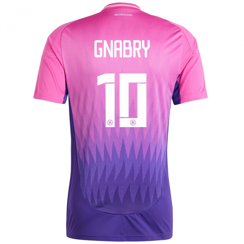 Homem Camisola Alemanha Serge Gnabry #10 Rosa Roxo Alternativa 24-26 Camisa