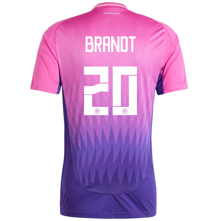 Homem Camisola Alemanha Julian Brandt #20 Rosa Roxo Alternativa 24-26 Camisa