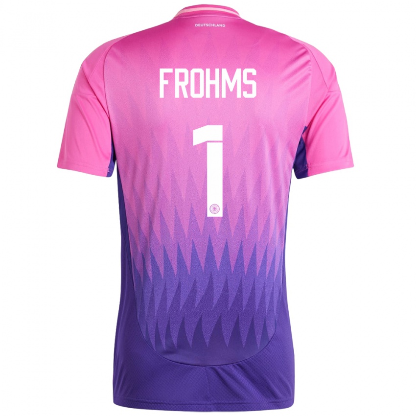 Homem Camisola Alemanha Merle Frohms #1 Rosa Roxo Alternativa 24-26 Camisa