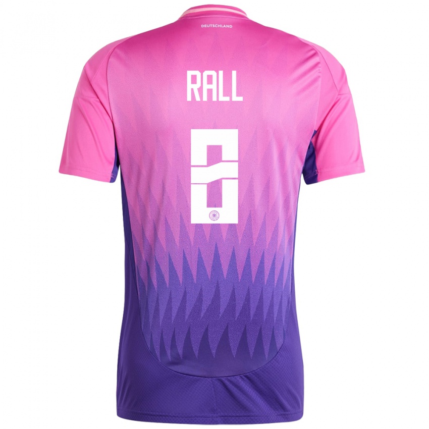 Homem Camisola Alemanha Maximiliane Rall #8 Rosa Roxo Alternativa 24-26 Camisa