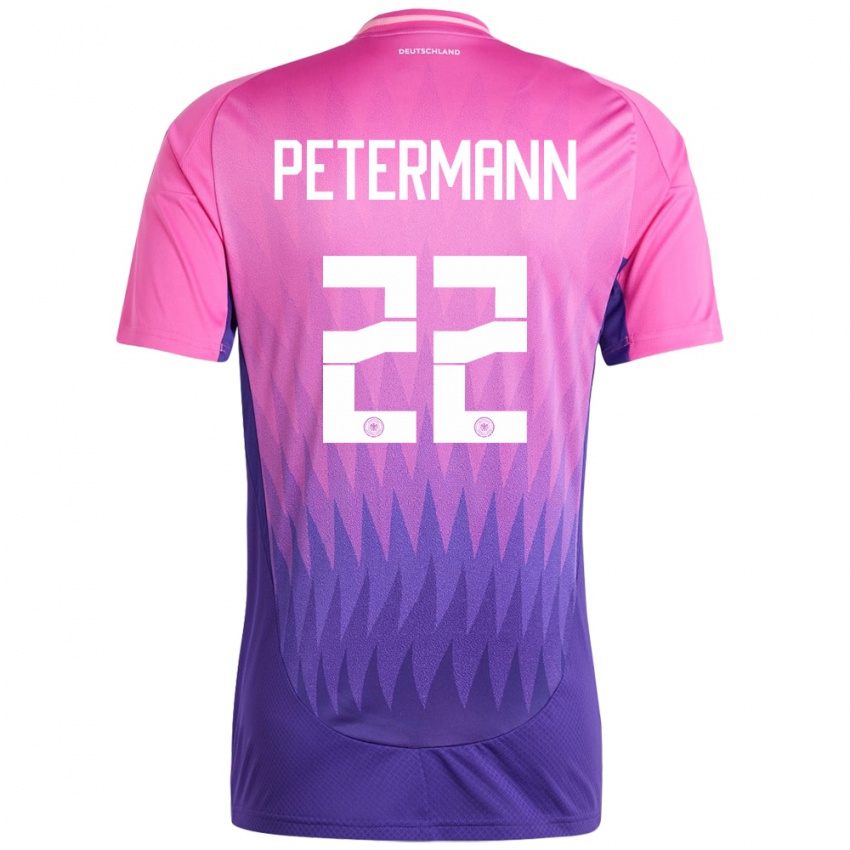 Homem Camisola Alemanha Lena Petermann #22 Rosa Roxo Alternativa 24-26 Camisa