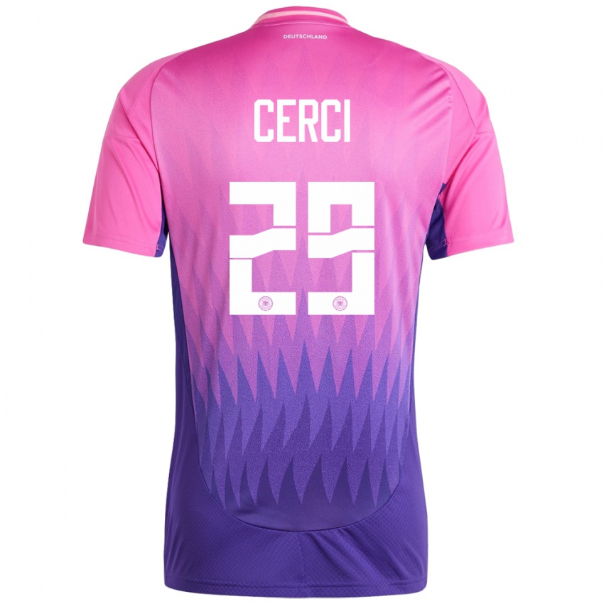 Homem Camisola Alemanha Selina Cerci #29 Rosa Roxo Alternativa 24-26 Camisa