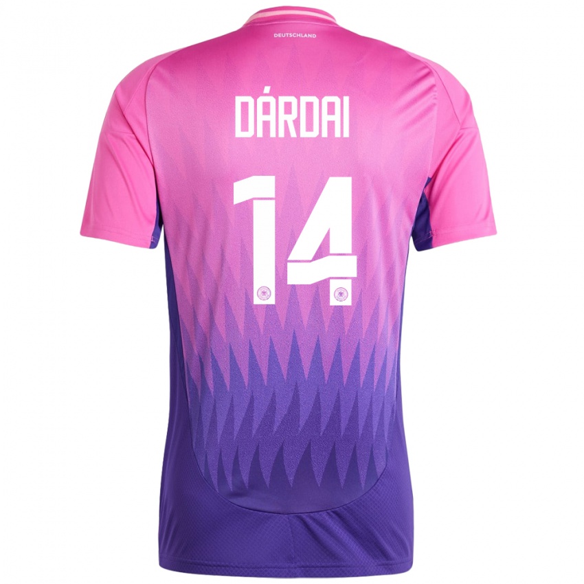 Homem Camisola Alemanha Marton Dardai #14 Rosa Roxo Alternativa 24-26 Camisa