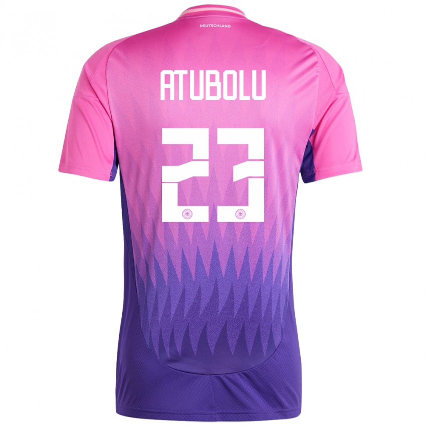 Homem Camisola Alemanha Noah Atubolu #23 Rosa Roxo Alternativa 24-26 Camisa