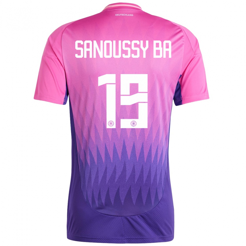 Homem Camisola Alemanha Sanoussy Ba #19 Rosa Roxo Alternativa 24-26 Camisa