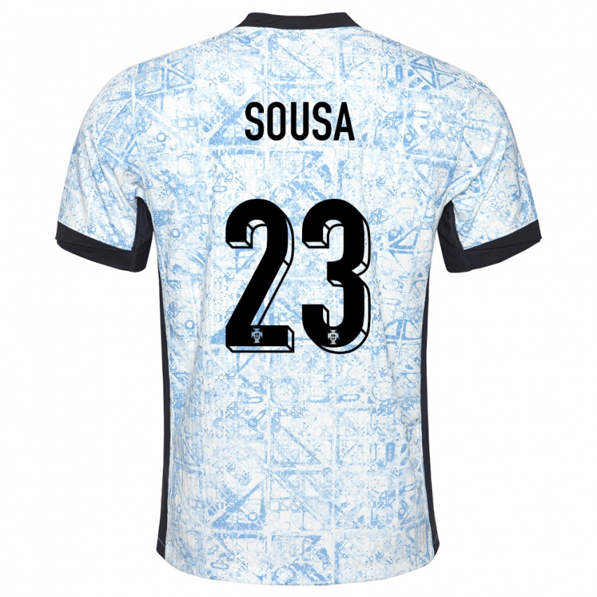 Homem Camisola Portugal Afonso Sousa #23 Azul Creme Alternativa 24-26 Camisa