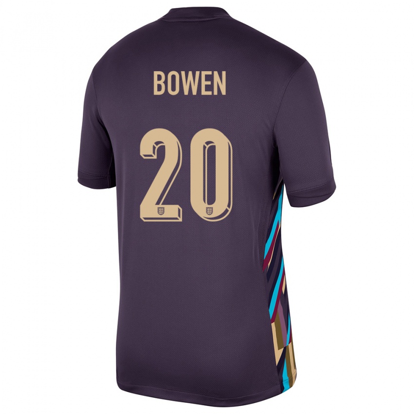 Homem Camisola Inglaterra Jarrod Bowen #20 Passa Escura Alternativa 24-26 Camisa