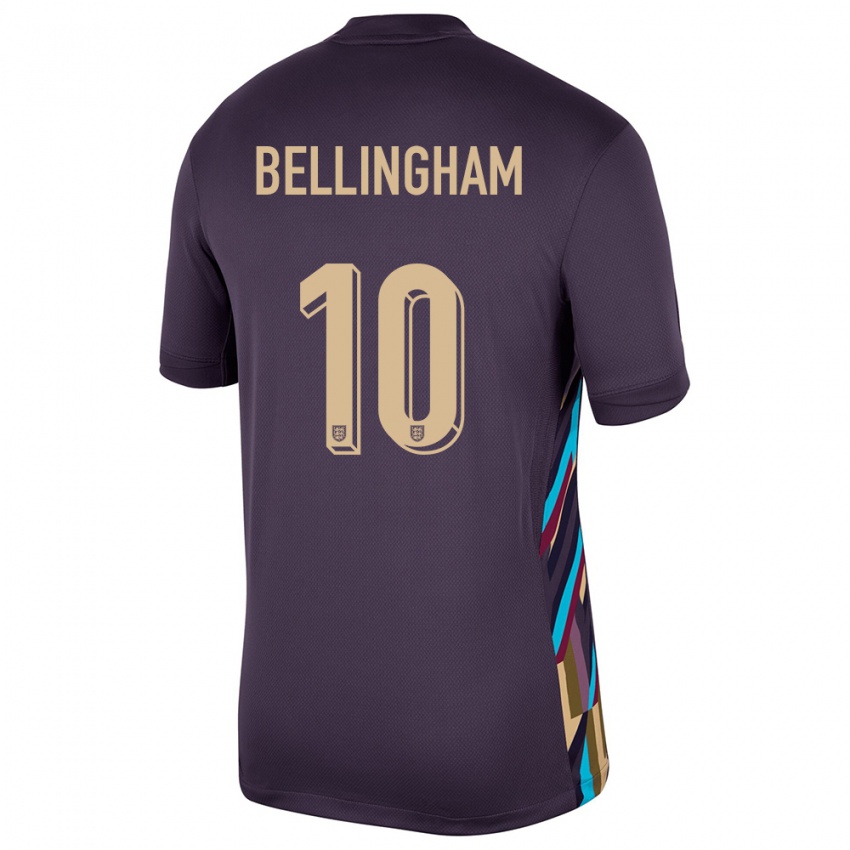 Homem Camisola Inglaterra Jude Bellingham #10 Passa Escura Alternativa 24-26 Camisa