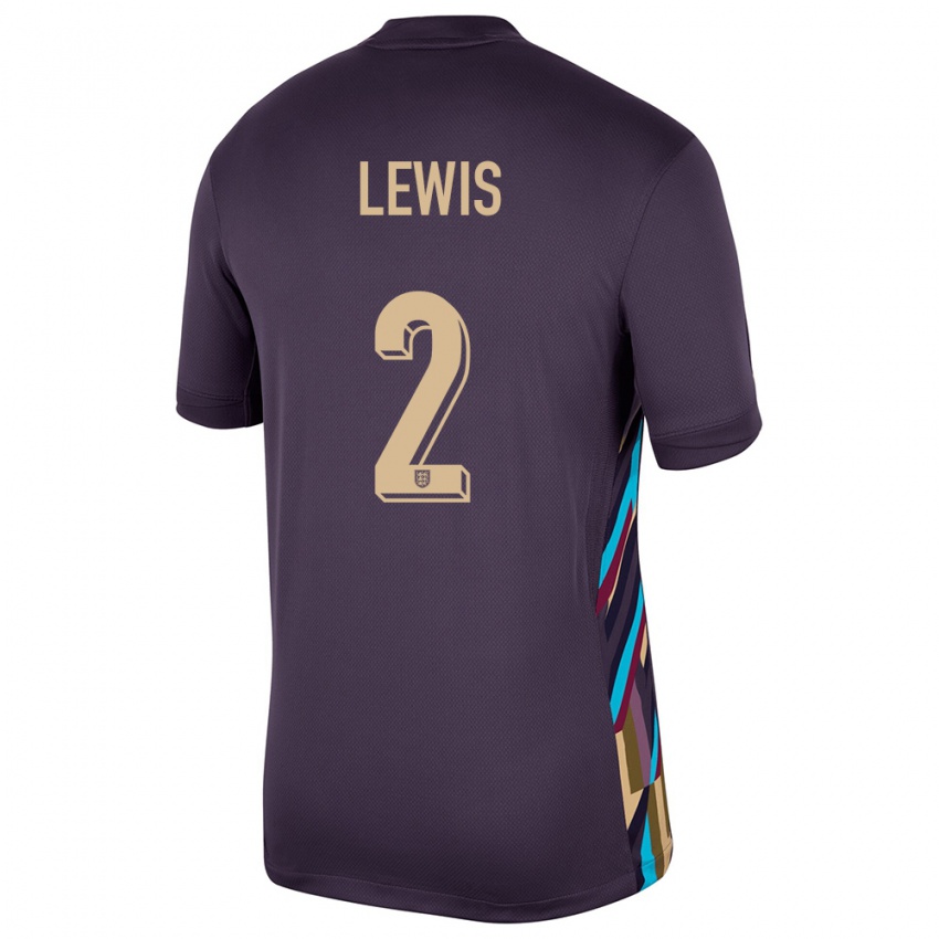 Homem Camisola Inglaterra Rico Lewis #2 Passa Escura Alternativa 24-26 Camisa