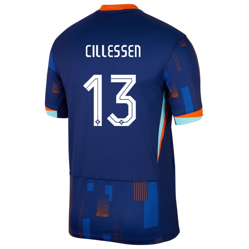 Homem Camisola Países Baixos Jasper Cillessen #13 Azul Alternativa 24-26 Camisa