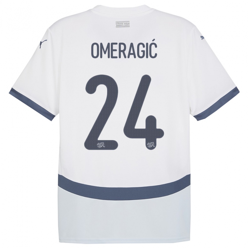 Homem Camisola Suiça Becir Omeragic #24 Branco Alternativa 24-26 Camisa