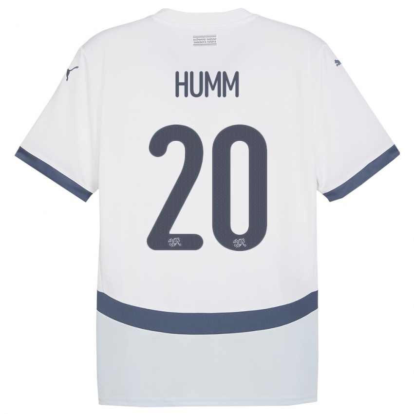 Homem Camisola Suiça Fabienne Humm #20 Branco Alternativa 24-26 Camisa