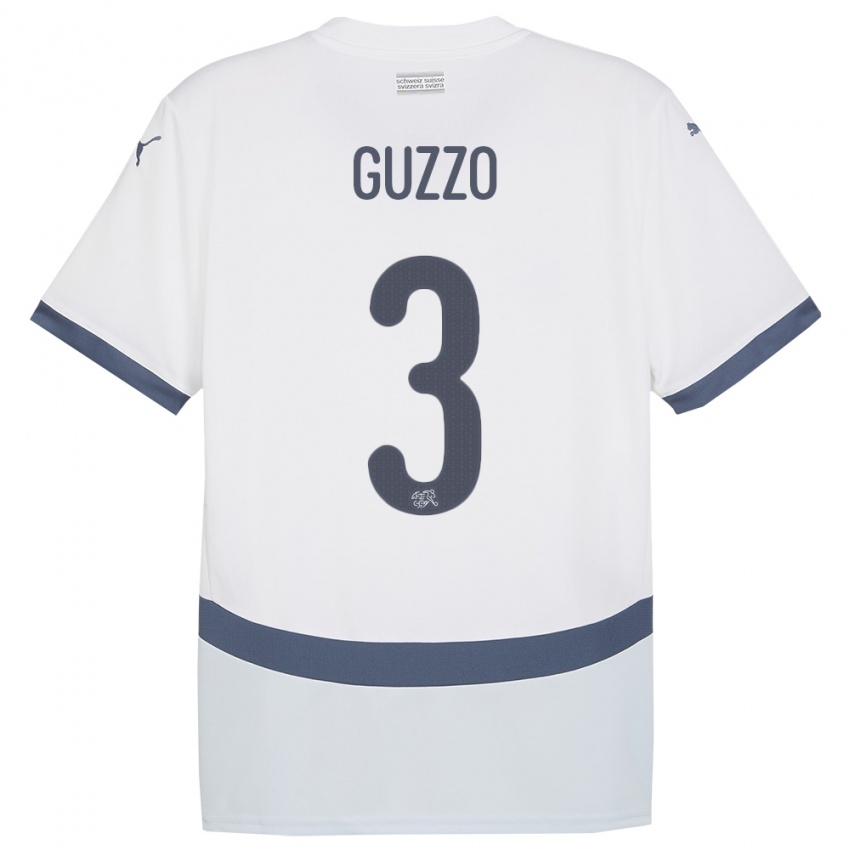 Homem Camisola Suiça Ramon Guzzo #3 Branco Alternativa 24-26 Camisa