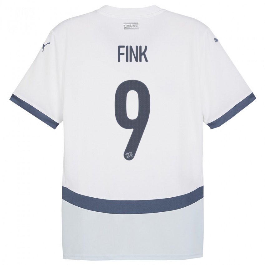 Homem Camisola Suiça Bradley Fink #9 Branco Alternativa 24-26 Camisa